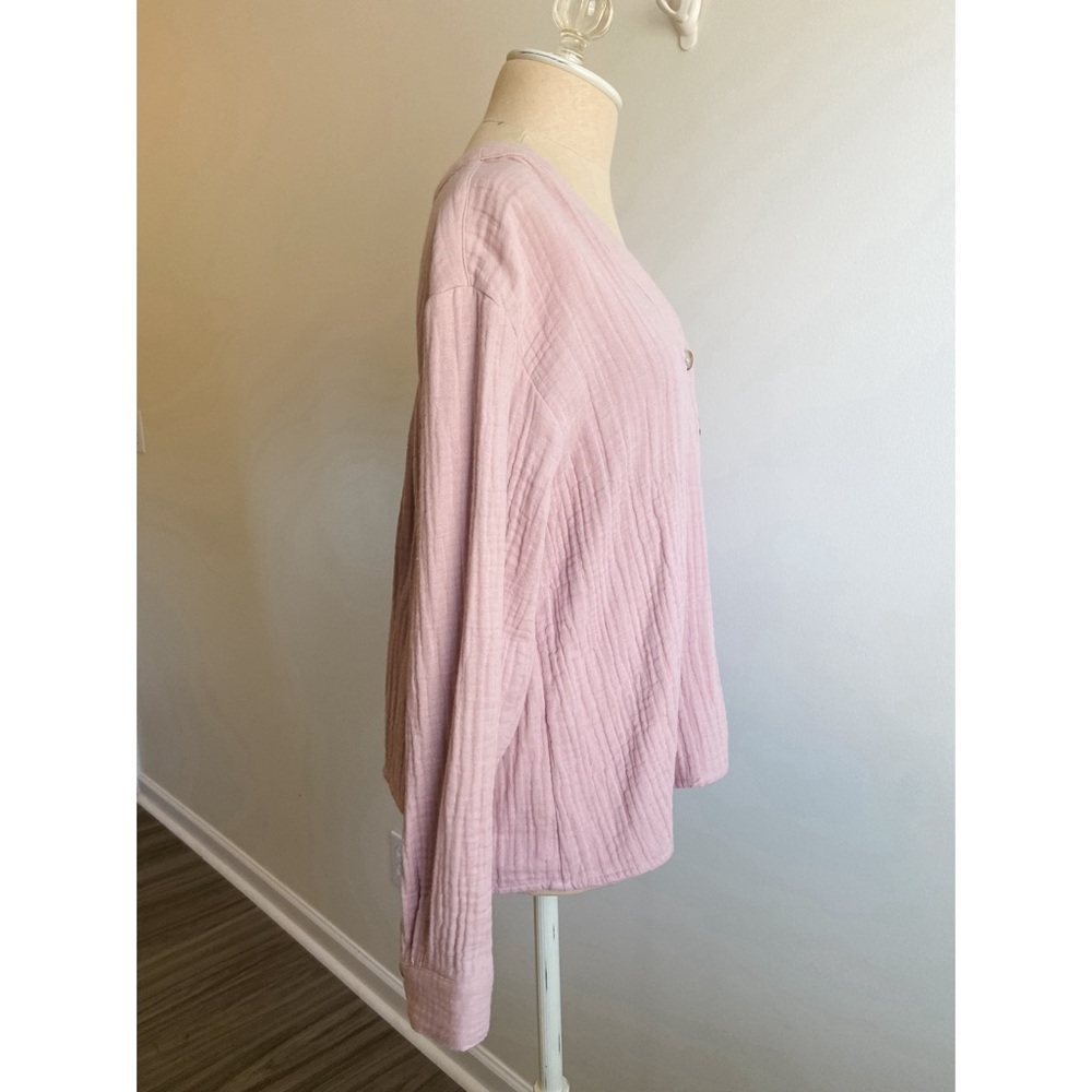 SOLD Madewell Lightspun Evert Top In Wisteria Dove - Picture 5 of 11